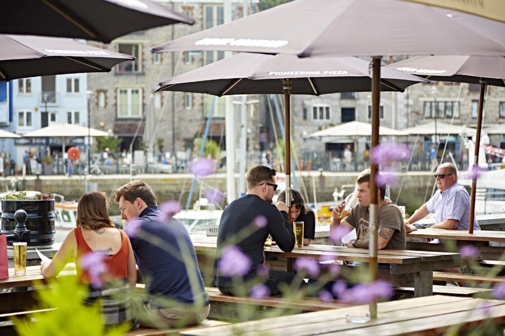 Dine alfresco along Plymouth’s waterfront