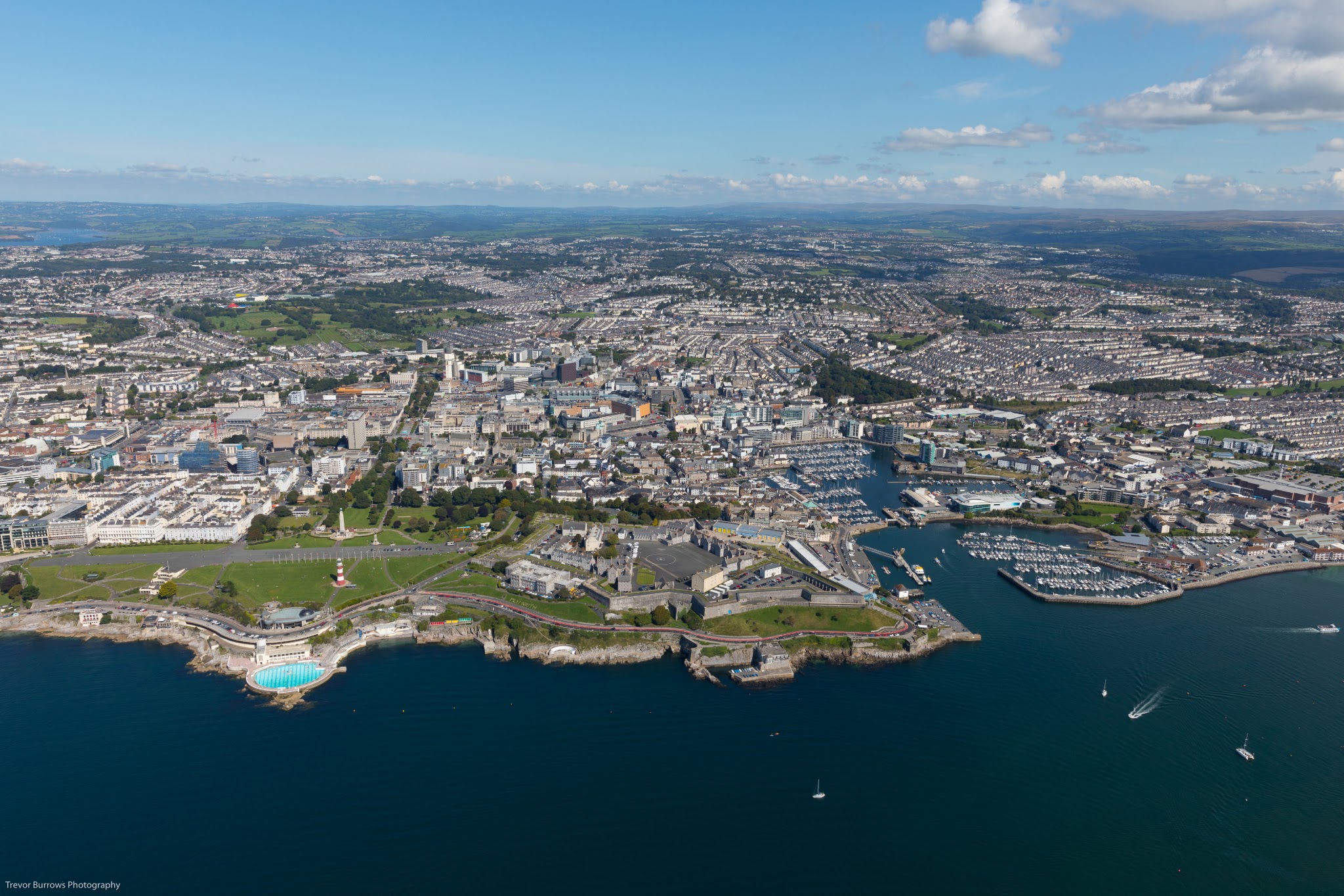 Sutton Harbour Marina on the Plymouth Barbican